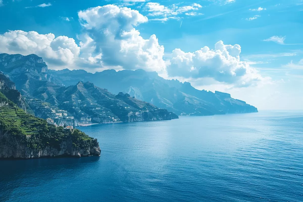 Stunning views of the Amalfi Coast in Italy during September.